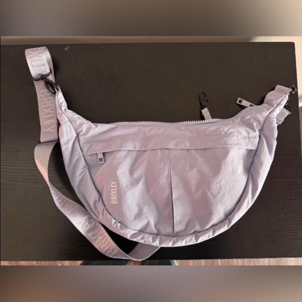 Brixley Periwinkle Crescent Crossbody Bag
